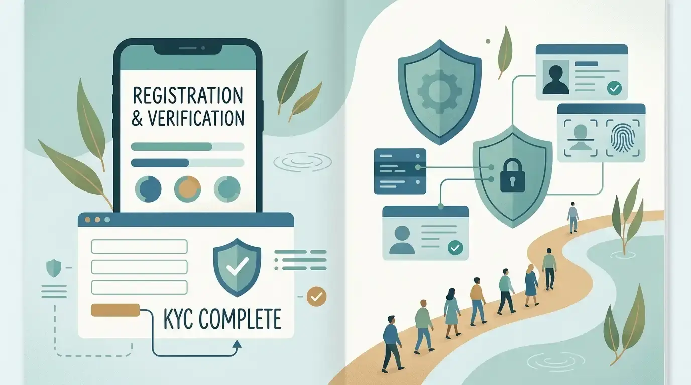illustration of online account verification